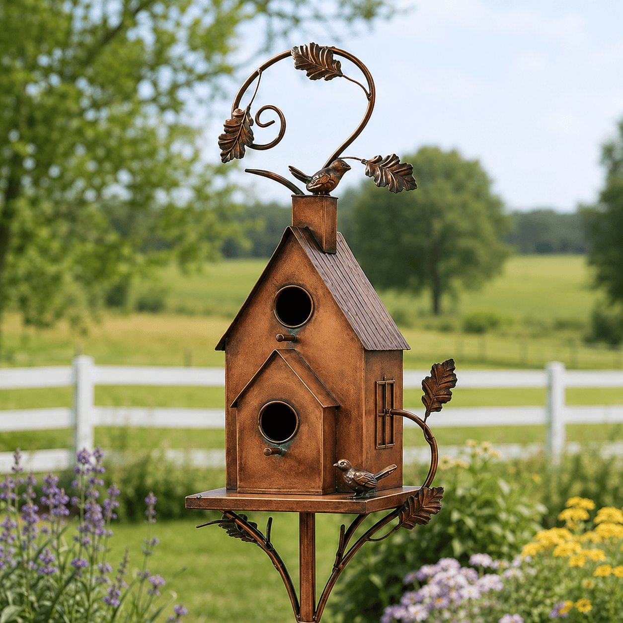 RusticPerch – Handcrafted Garden Birdhouse Décor