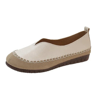 GlowStep – Casual Round Toe Flat Leather Loafers