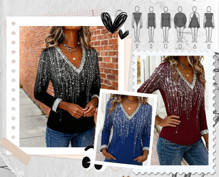 FlowWear - Casual V-Neck Blouse