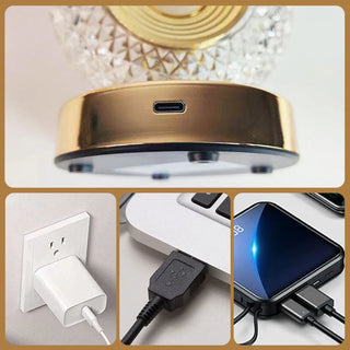 LumiCrystal – Rechargeable LED Night Lamp