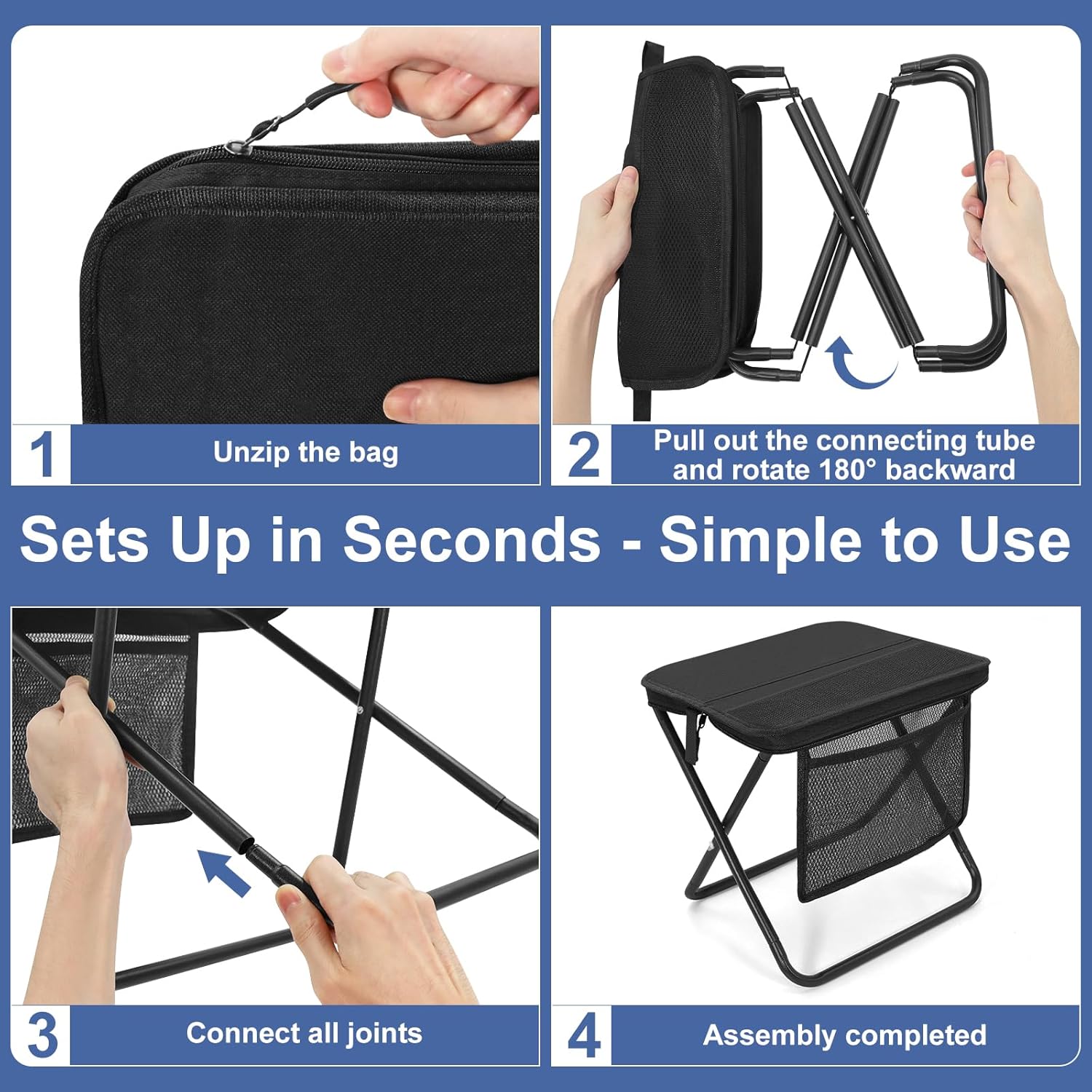 TrailRest – Portable Folding Camping Stool