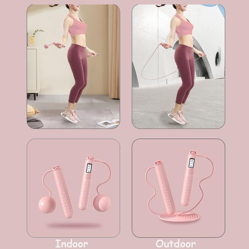 PulseFit - 2-in-1 Weighted Digital Jump Rope for Total Body Burn