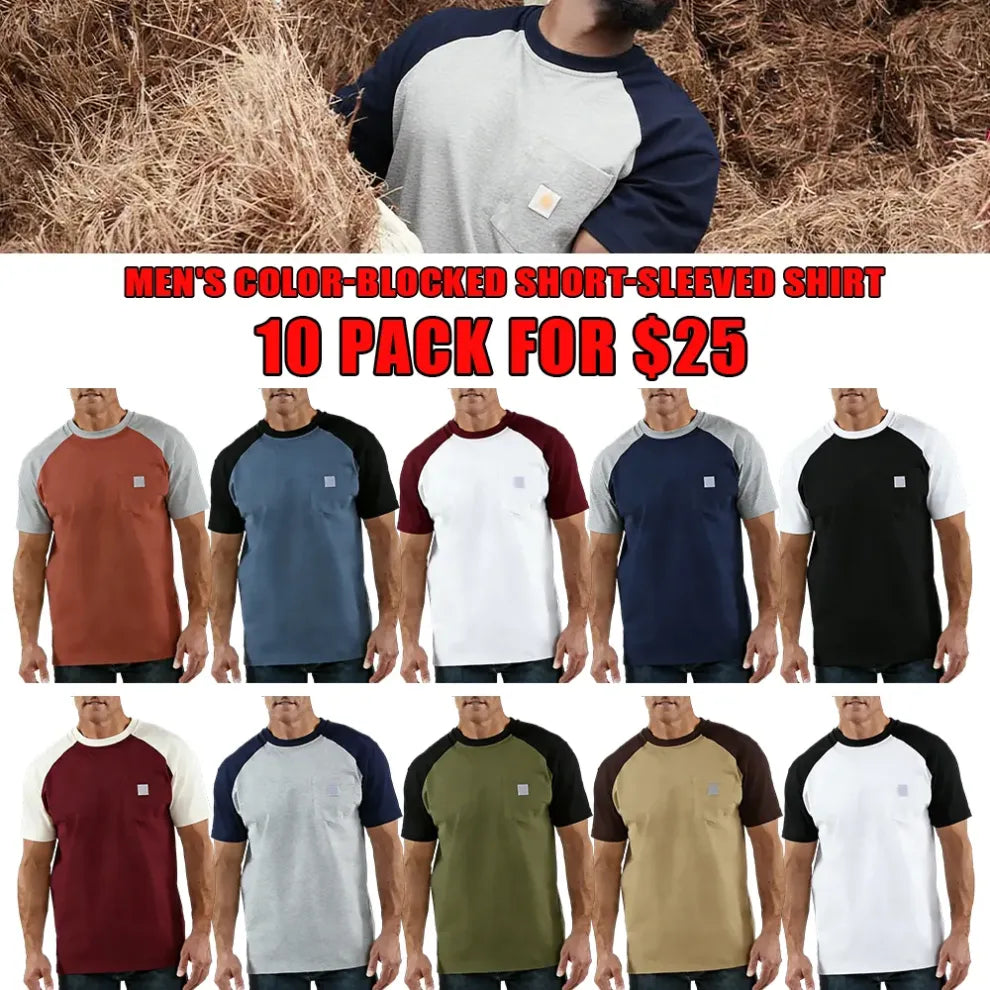 StyleFusion – Premium Color Block Casual Shirt