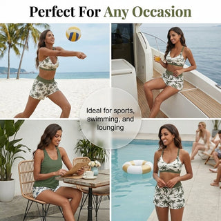 AquaFlex – 3-Piece Tummy Control Tankini Set