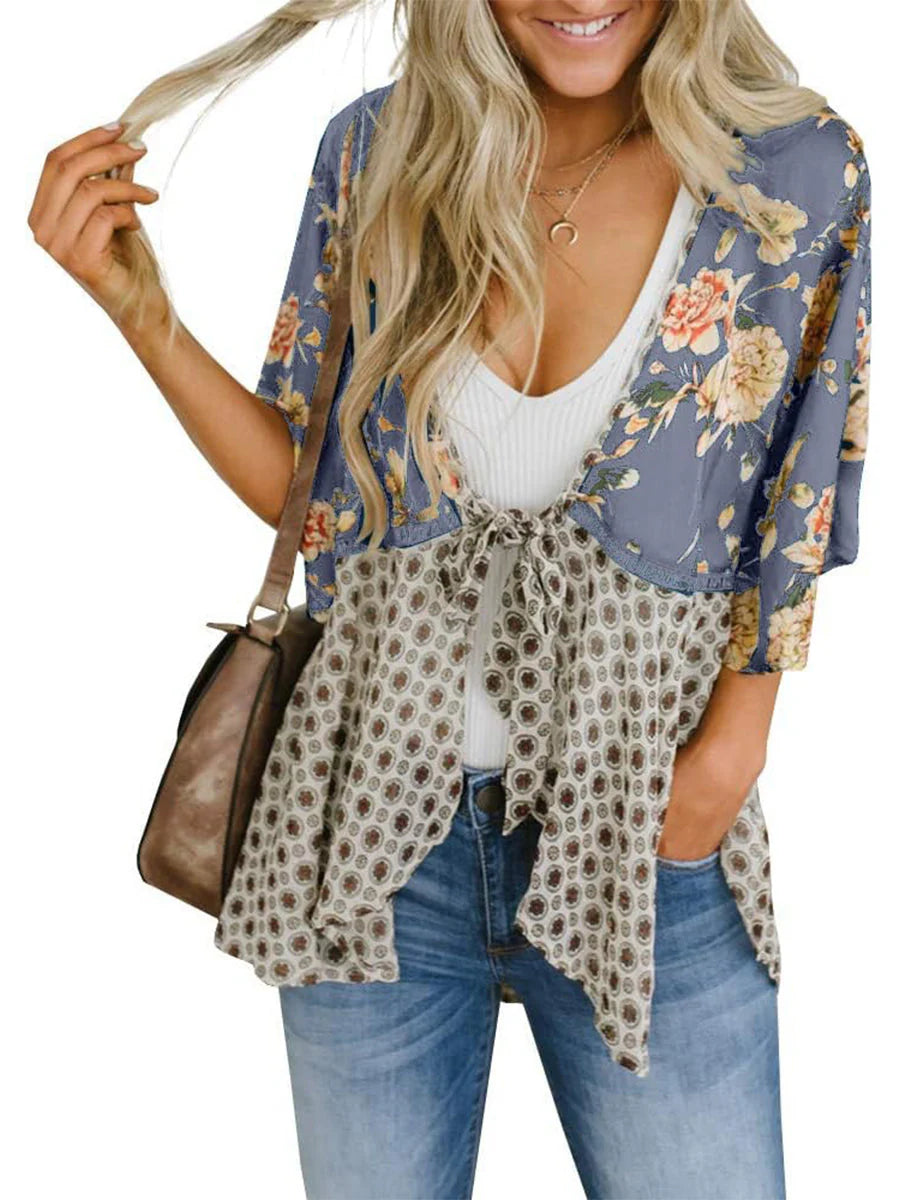 BloomBreeze – Floral Kimono Flowy Boho Cover Up