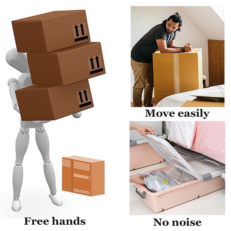 MoveIt - Silent 360º Storage Box Wheels