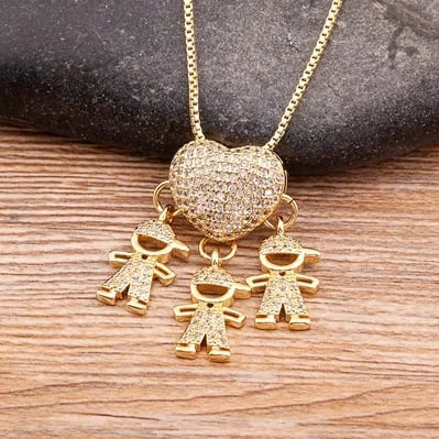 💖49%💖Love and my kids 【Mother's Love Necklace】