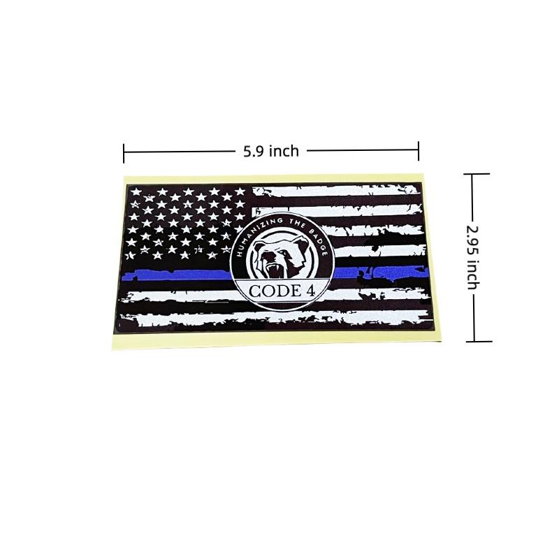 LawShield – Thin Blue Line Flag Sticker