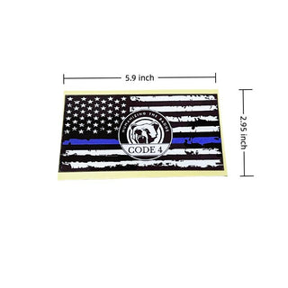 LawShield – Thin Blue Line Flag Sticker