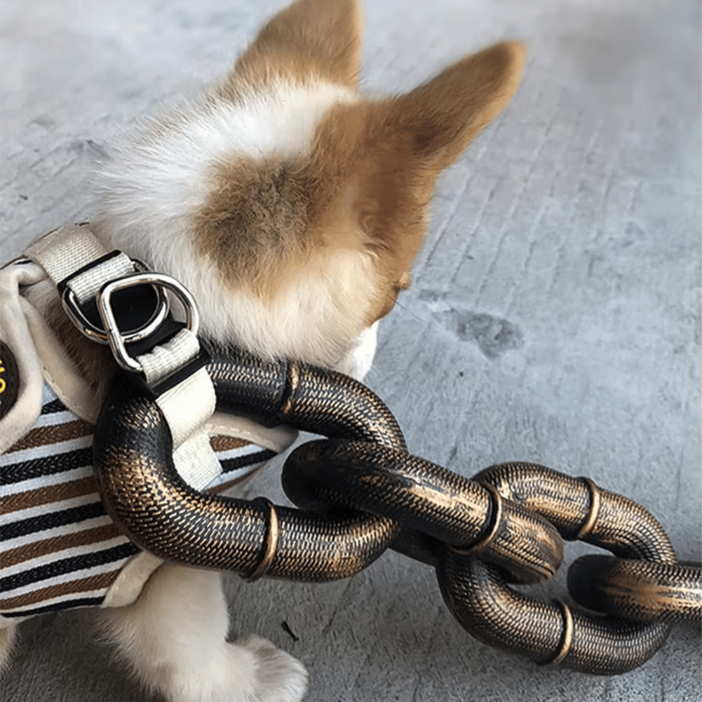 FlexChain – Life-Like Iron Chain Dog Leash for Strong Control