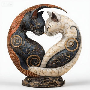 BalancePurr – Cat Yin Yang Art Desk Decor