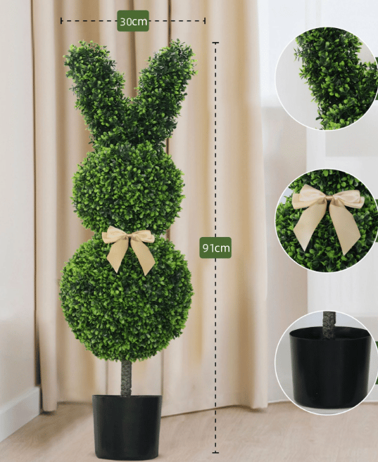 GreenHare - Decorative Bunny Topiary