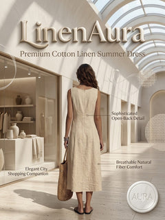 LinenAura – Premium Cotton Linen Summer Dress