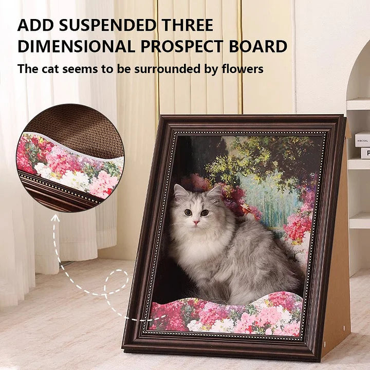 PurrLouvre – Mona Lisa Inspired Cat Bed