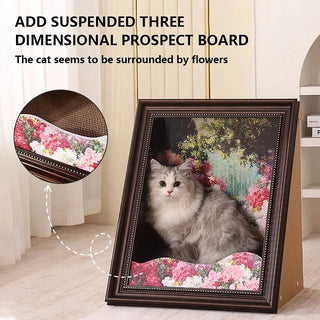 PurrLouvre – Mona Lisa Inspired Cat Bed