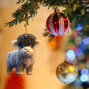 Moo-tiful Cartoon Cow Ornament marnetic