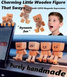 WoodyBuddy | Cute Wooden Bobblehead Dashboard Decor