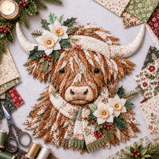 BloomCow – Birth Flower Highland Cow DIY Art Kit