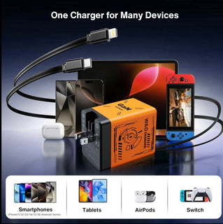 VoltMate 35W - Dual Retractable GaN Charger