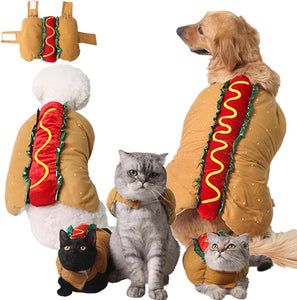 PetBun - Soft & Adjustable Hot Dog Outfit