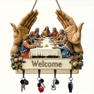 🙏Jesus and Disciples Wall Art Keychain