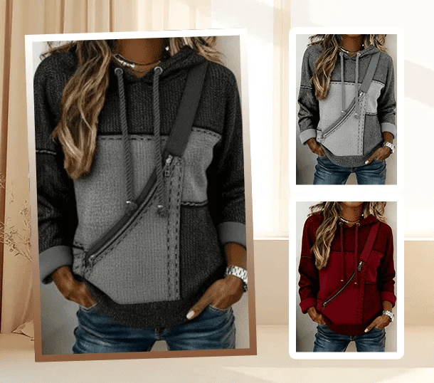 UrbanHue - Color-Blocked Hoodie