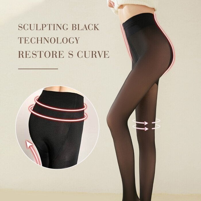 Sculpt & Snuggle - High-Waist Winter Pantyhose