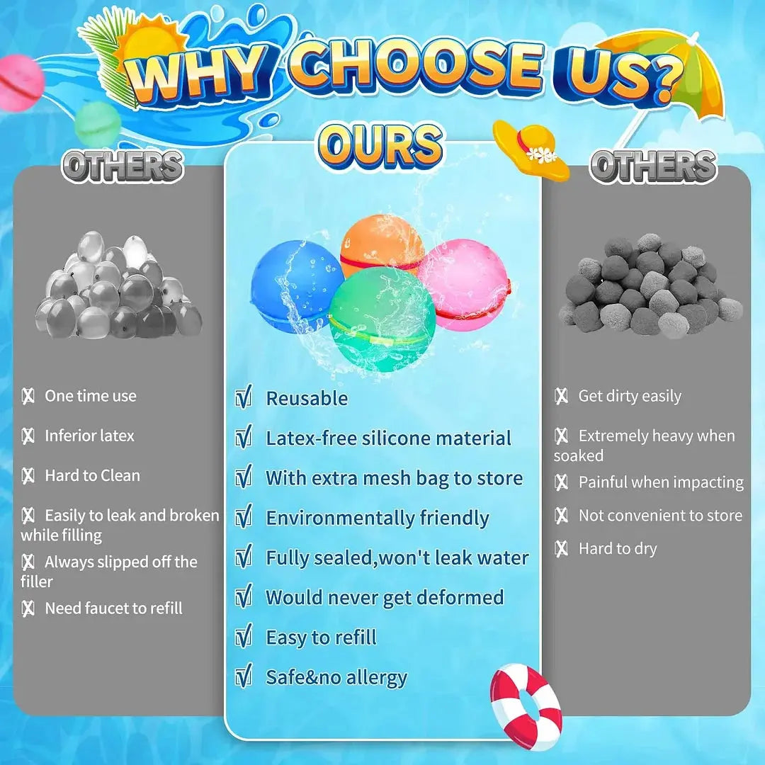 Reusable Self Sealing Water Bomb Balloons marnetic