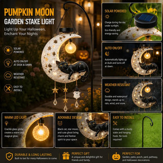 MoonGlow – Solar Crescent Moon Cat Lantern