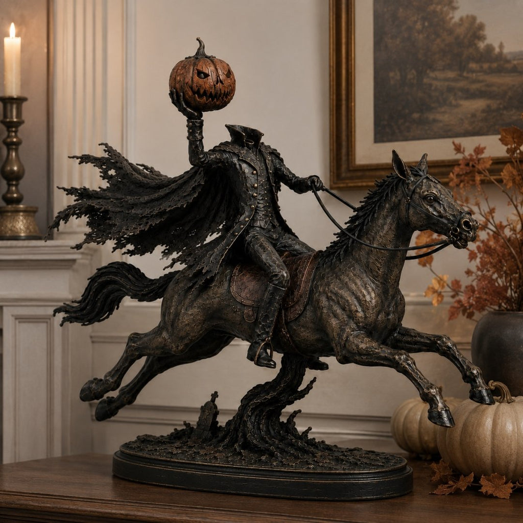 MidnightChase – Headless Horseman Halloween Statue