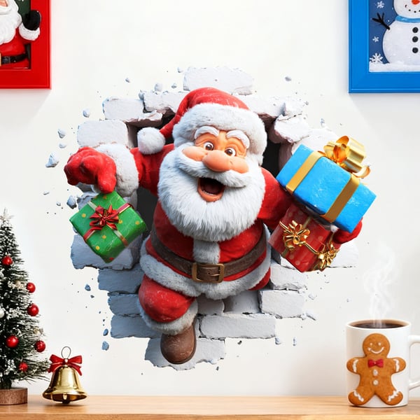 FestiveFun – 2D Creative Christmas Wall Stickers