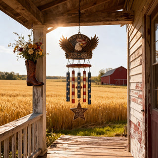 HeritageChime – Premium Patriotic Memorial Wind Chime
