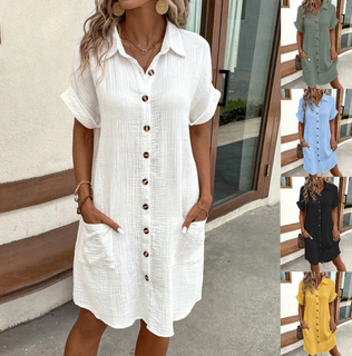 RubyLane – Short Sleeve Pocket Shirt Dress
