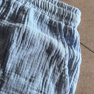 Men's Shorts Summer Shorts Beach Shorts Casual Shorts Drawstring Elastic Waist Solid Color Textured Comfort Short Daily Outdoor Streetwear Fashion Retro Vintage Blue Black Inelastic