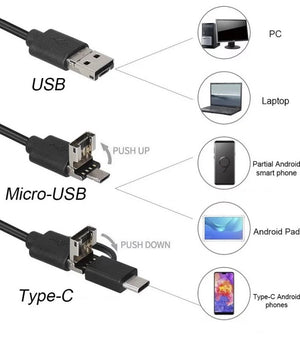 ScopeFlex - Mini Endoscope Camera with Hard Cable