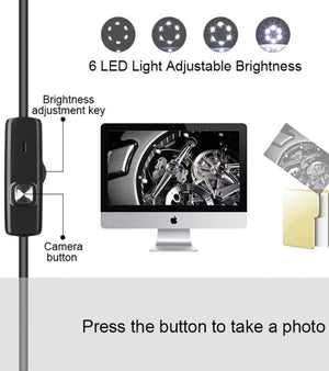 ScopeFlex - Mini Endoscope Camera with Hard Cable