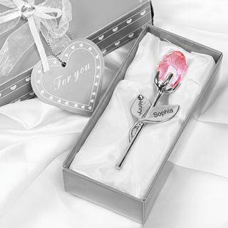 CrystalBloom – Romantic Personalized Rose Gift
