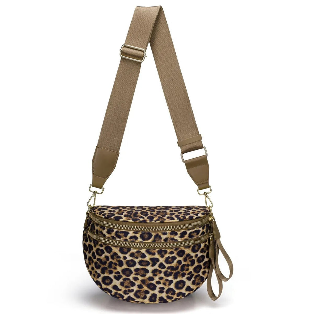 Everyday Crossbody Bag, Caramel Leopard - SNO
