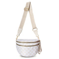 Beige White Checkered