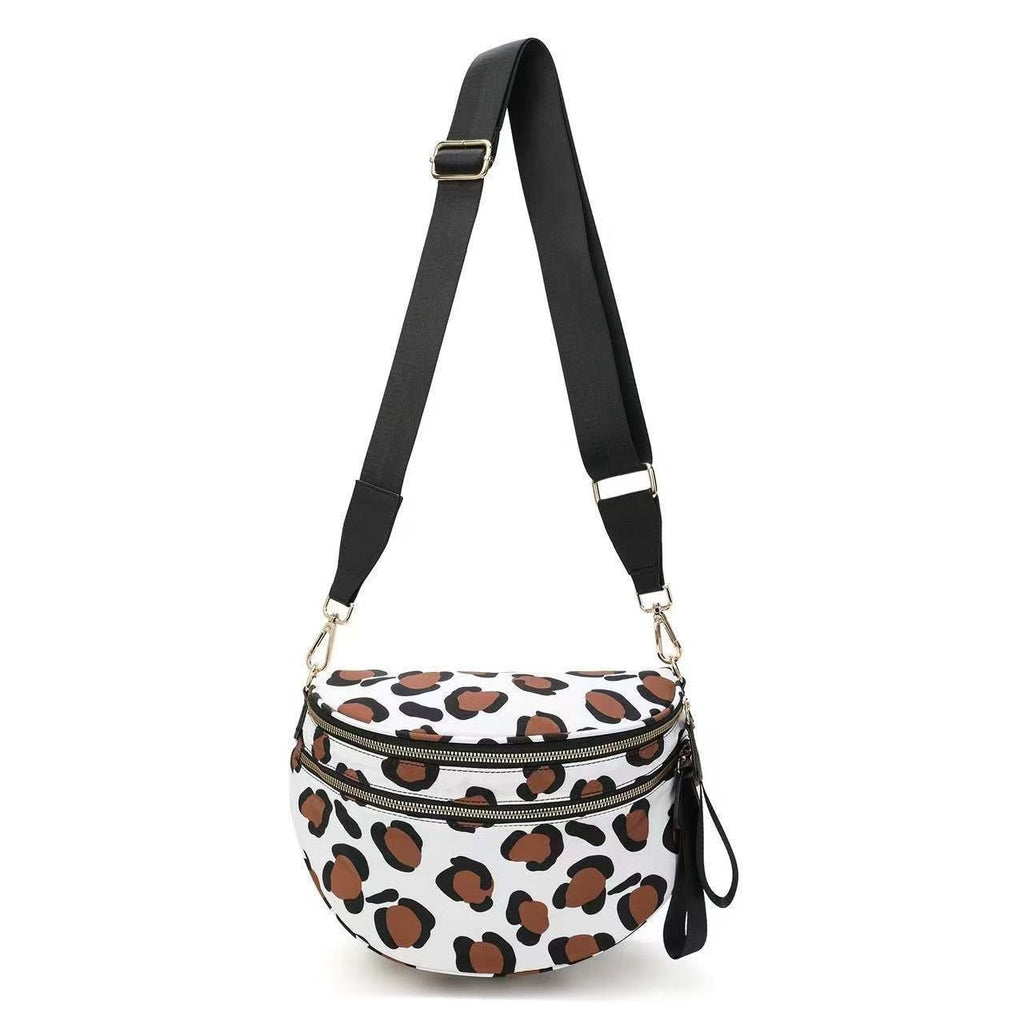 Everyday Crossbody Bag, Cream Coffee Leopard - SNO