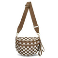 Dark Brown Checkered