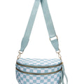 Ice Blue Checkered