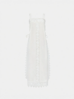 PureLinen – Vintage Lace Summer Midi Dress