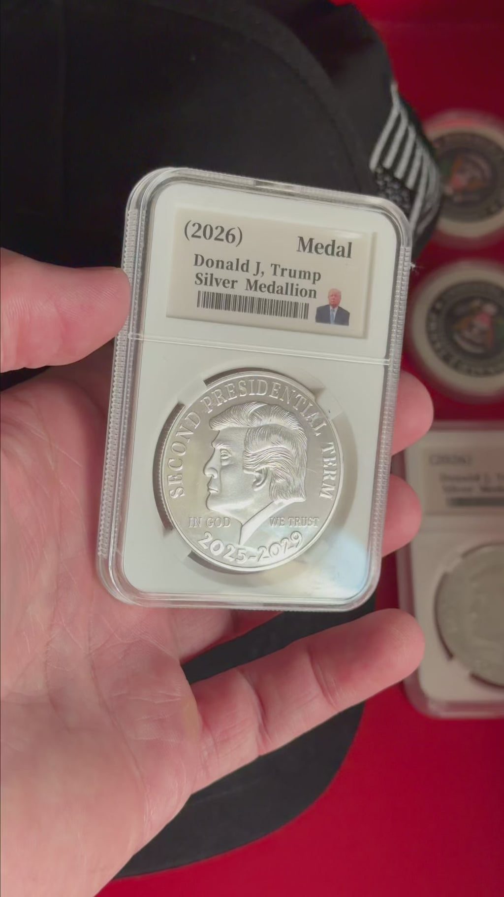 LibertyStrike – President Trump Second Edition Silver Medallion