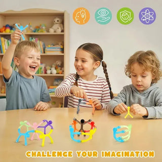 Magnetic figures used as hands-on quiet activity