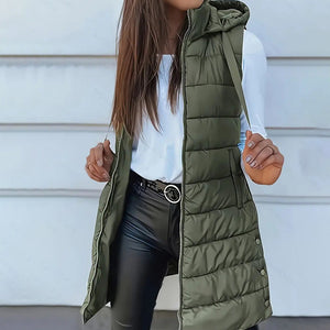 ✨LongHaven – Women’s Zip-Up Long Puffer Vest