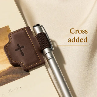 🔥Personalized Magnetic Leather Pen Holder Bookmark