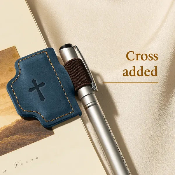🔥Personalized Magnetic Leather Pen Holder Bookmark