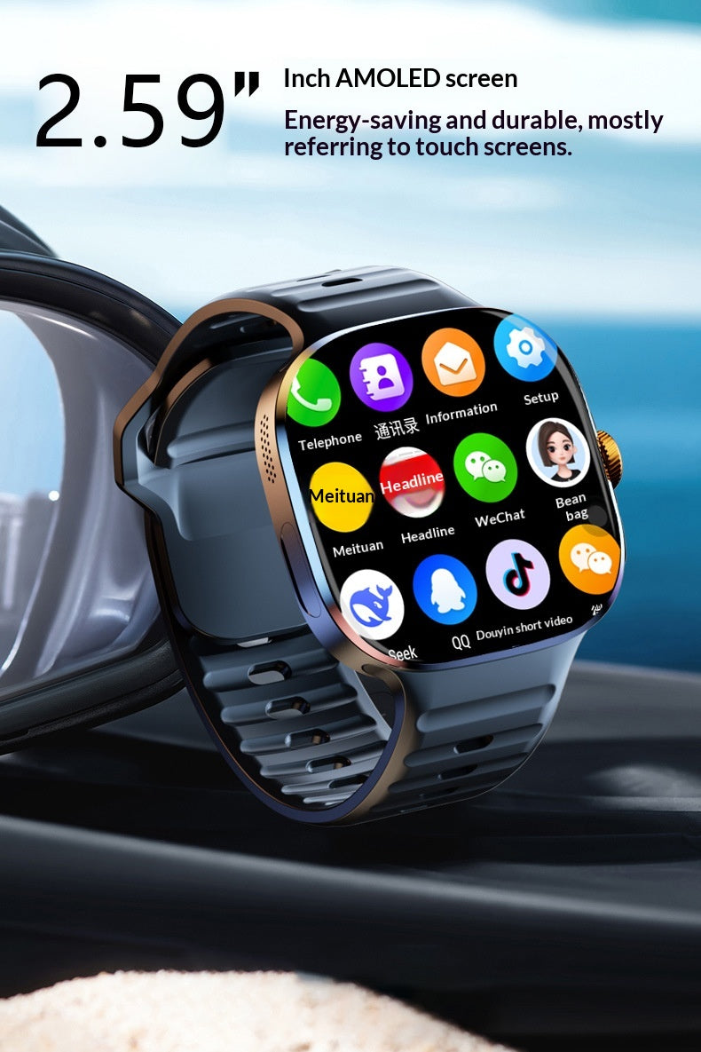 SwivelCam – AI 5G LTE Smartwatch Phone with Rotating Camera, GPS, Wi-Fi & SIM Card Slot