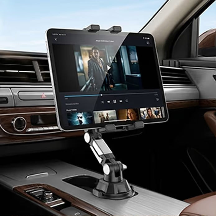 CupPerch – Adjustable Cup Holder Phone & Tablet Car Mount with 360° Rotation